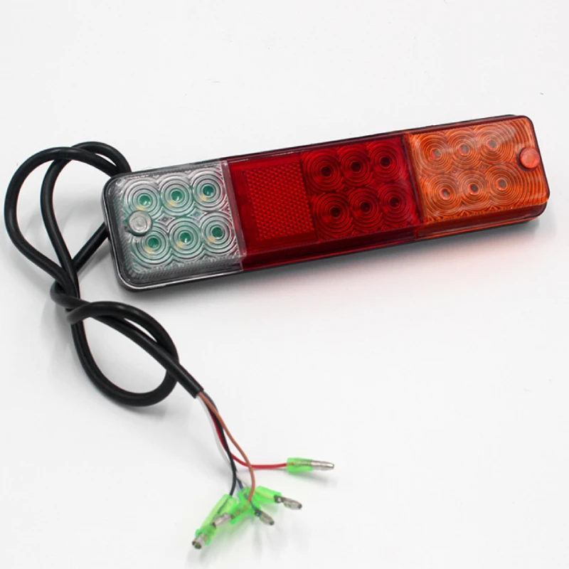 2Pcs 12V - 80V LED Tail Lights For Forklift Reverse Brake Turn Signals Rear Light Truck Trailer Tractor Tail Lamps