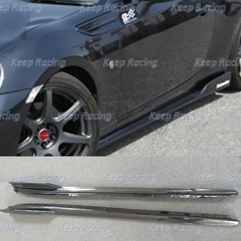 Carbon Fiber Side Skirt Under Board CS Type 2 Style For 13-16 FT86 GT86 FRS ZN6 BRZ ZC6 Chargespeed Style Door Extension Add On