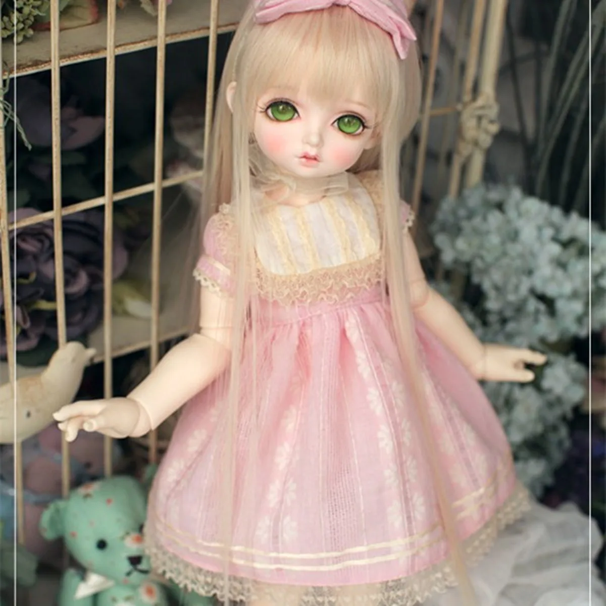 BJD / SD doll  bambi  1/4 baby girl doll birthday Christmas gift   Advanced resin spot