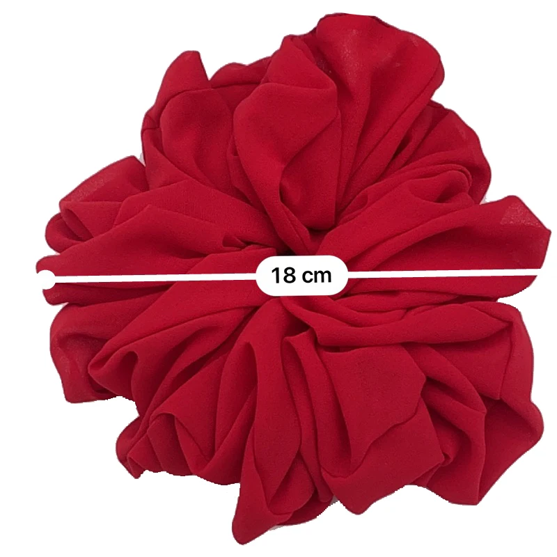 Large stretchy no-slip Hijab volumizers Chiffon hair volumizing scrunchies women hair ties muslim rubbler band hair accessories