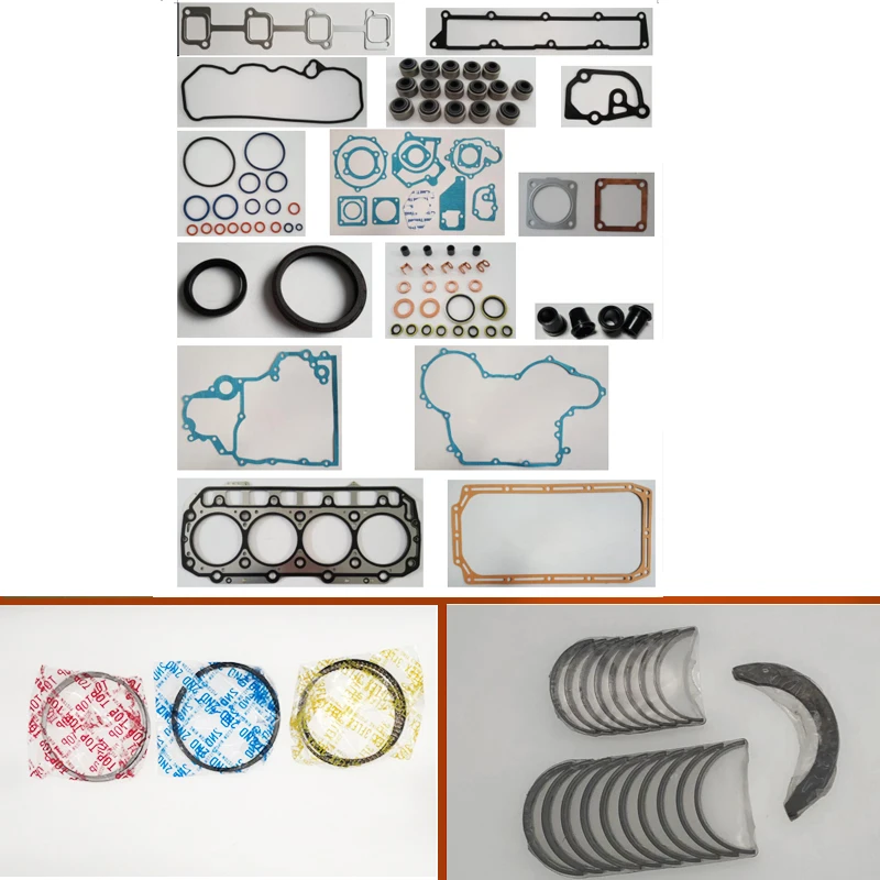 

Engine Full gasket set kit crankshaft connecting rod bearing piston ring for Yanmar 3053cc 3.1 D 3319CC 3.3 D ENGINE: 4TNV94