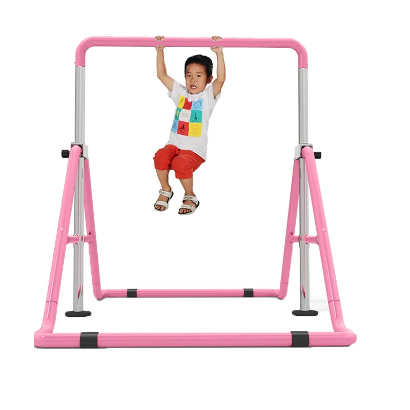 

New Safety High Quality Steel Pipe Height Adjustable Collapsible Kids Horizontal Bar Indoor Entertainment Home Fitness Equipment