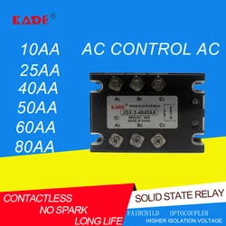 3 Phase  JGX-3-10AA/25AA/40AA/60AA/100AA/120AA/150AA/200AA  Solid State Relay 480VAC  80-250VAC  Three Phase SSR AC Control AC