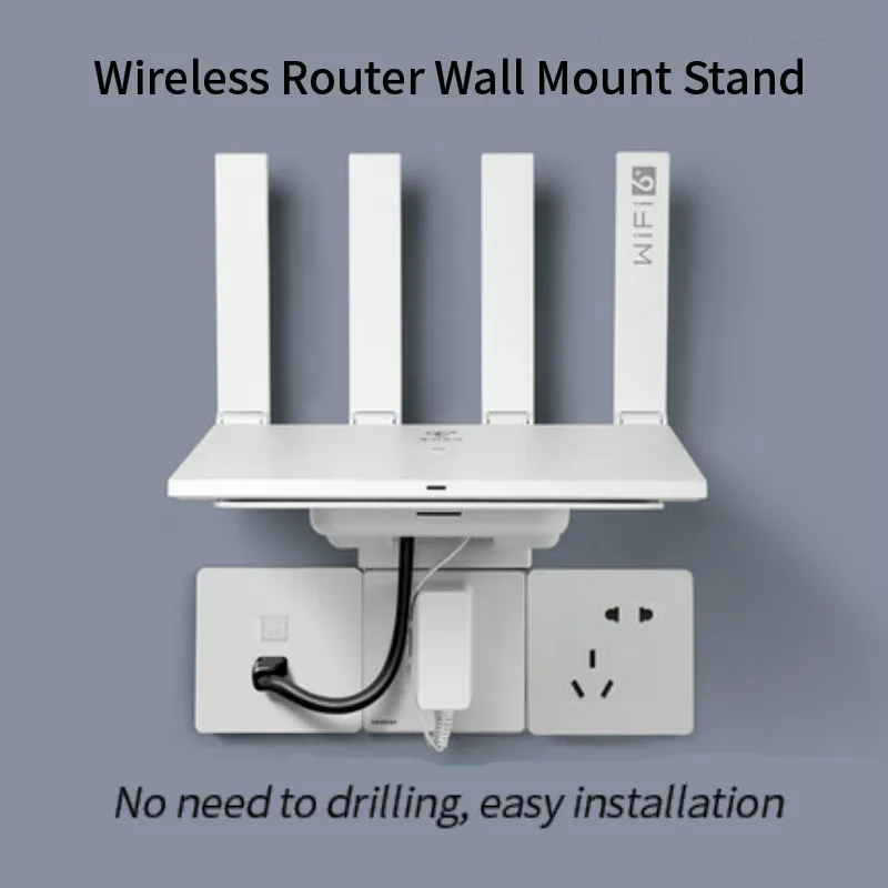 Wireless Router Stand Wall Mount Bracket Outlet Shelf for Pad/Speaker/Surveillance Camera/ Wireless Router Wall Mount Stand