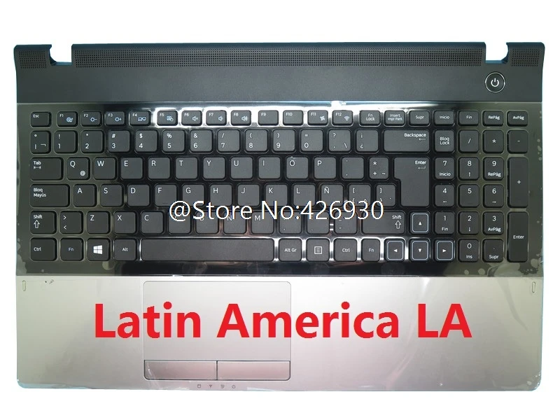 

LA TR HU NE ARFR PalmRest&keyboard For Samsung NP300E5A 300E5A Latin America Turkey Hungary French Arabic Nordic Upper Case New