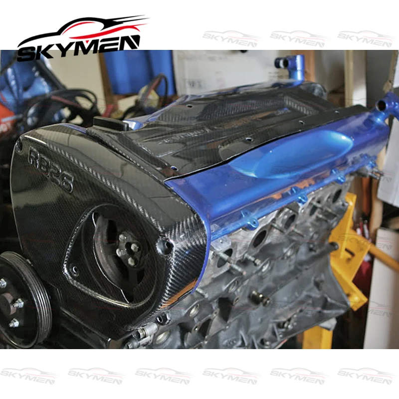 日産スカイライン R33 R34 カーボンファイバー RB26 DETT プラグカバー