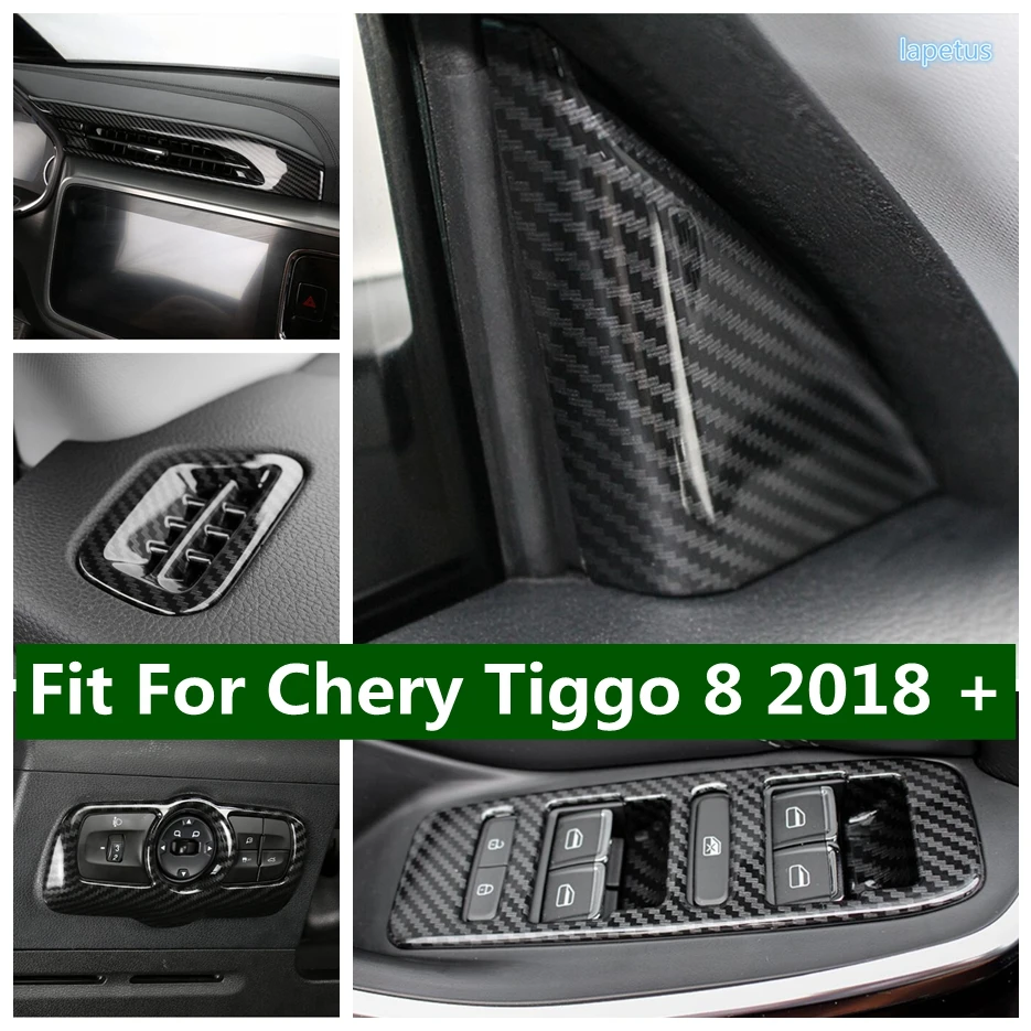 

Pillar A / Head Lights Lamps Switch Button / The Copilot Glove Box / Handle Sequins Cover Trim Fit For Chery Tiggo 8 2018 - 2020