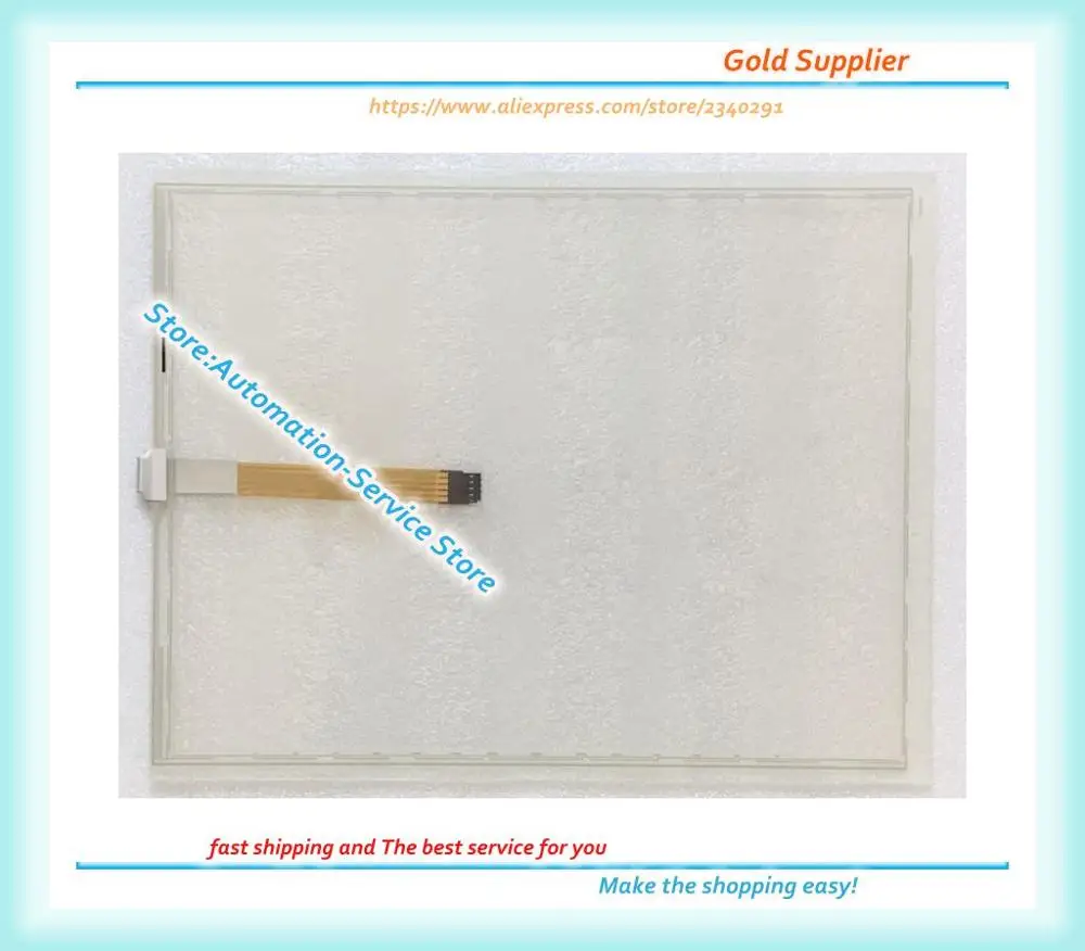 For MP377-15 6AV6644-0AB01-2AX0 Touch Panel HMI New Touch Screen Glass + Protective Film Mask