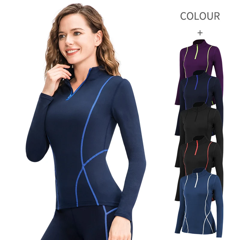 

Women Long Sleeve Yoga Tops Fitness Yoga Top Gym Top Sports Wear For Women Push Up Running Top High Elastic Gym Clothes Shirts