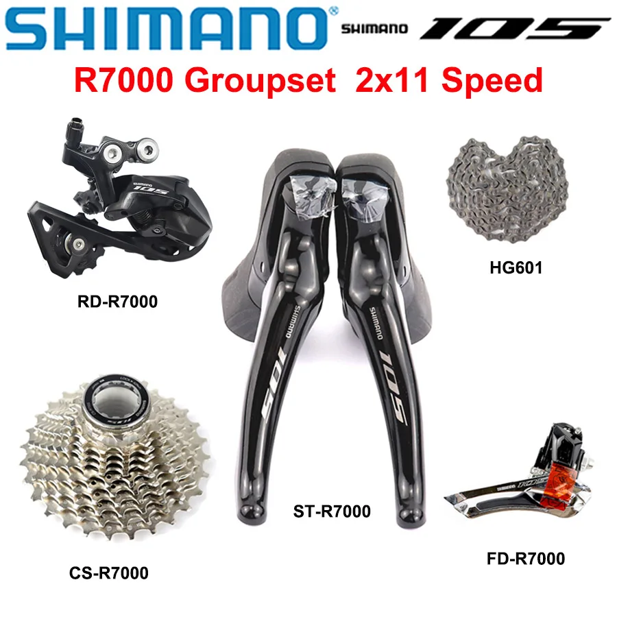 

SHIMANO 5800 R7000 Группаный набор 105 5800 R7000 Переключатели для шоссейного велосипеда ST+FD+RD+CS+CN Передний задний переключатель 11-28T 11-30T 11-32T