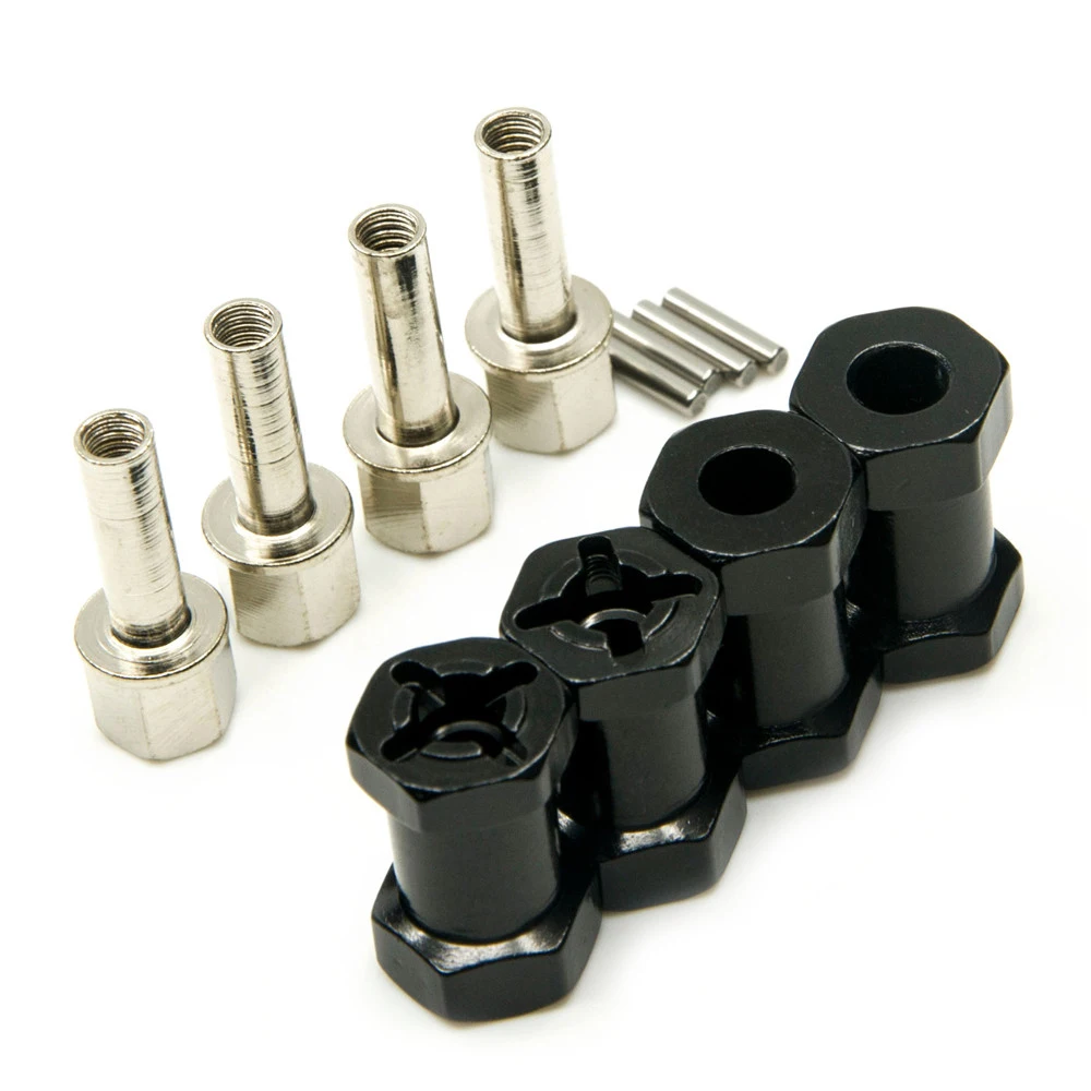 Lot De 4 élargisseurs De Voie Hexagonaux 5 Mm (+12,5 Mm) Pour WPL C34 C24 RC – Aluminium