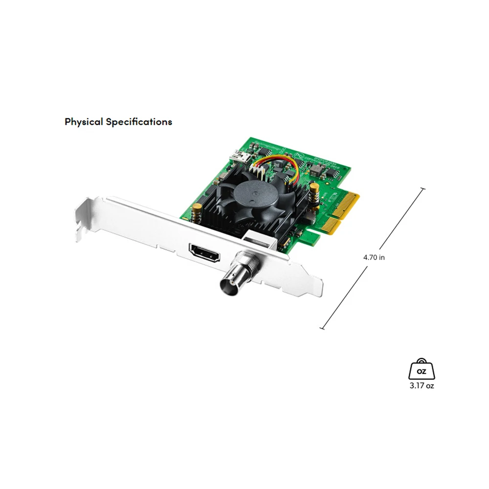 Imagem -03 - Blackmagic Design Bmd Decklink Mini Gravador 4k Pcie Cartão de Reprodução para Câmera Filmadora Estúdio Dit Edição