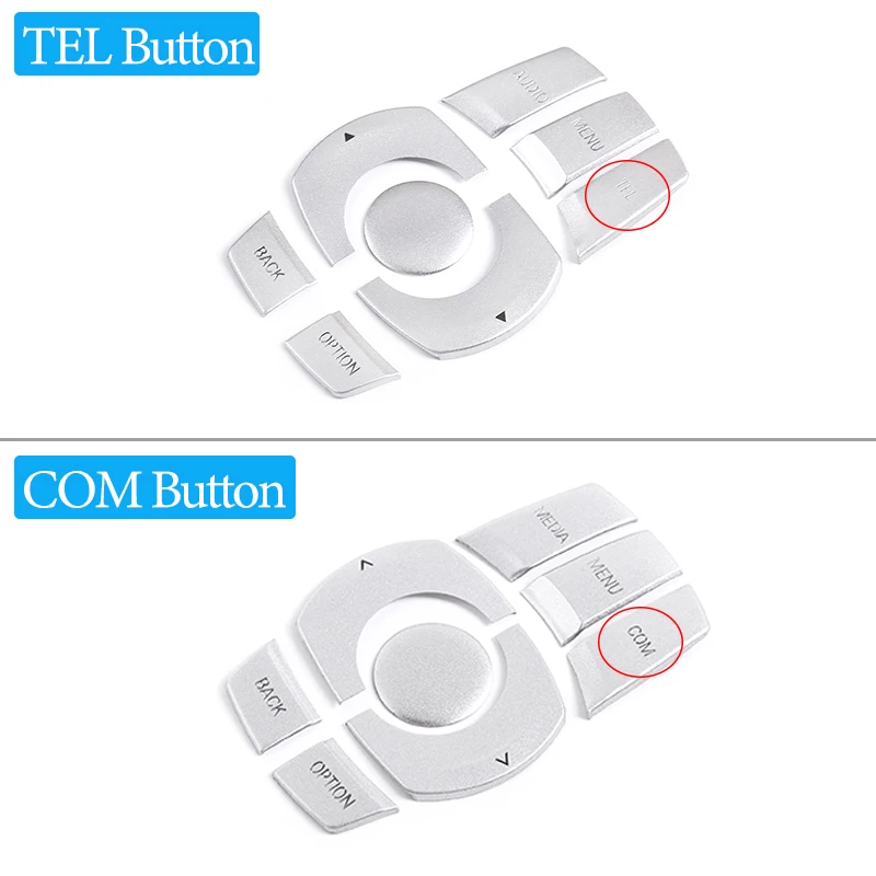 Car Part Console Gear Multimedia Knob Switch Button Cover For BMW 1 2 3 Series X1 X2 F20 F30 F45F46 F47 F48 Interior Accessories