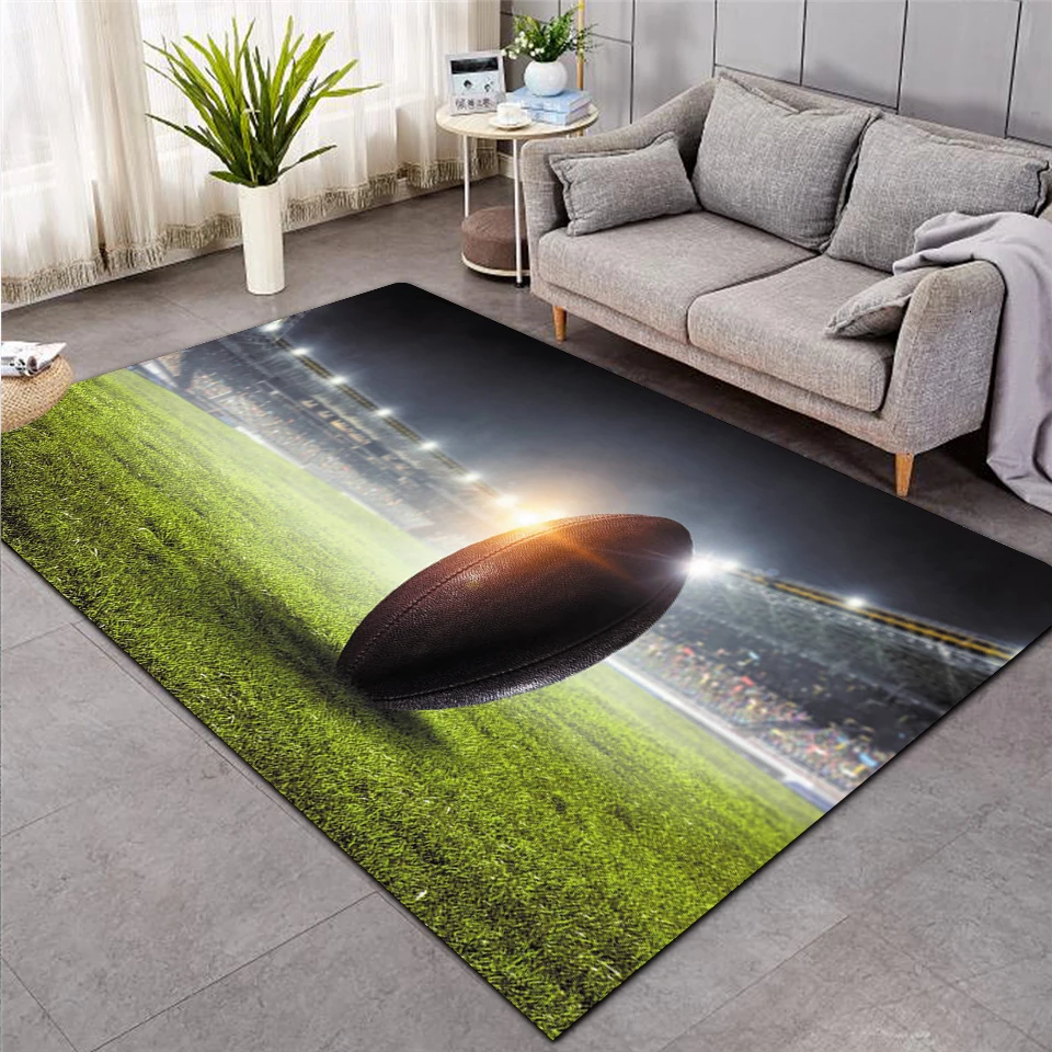 baseball Green Football carpet kids room soccer rug field parlor bedroom living room floor mats children large rugs home mat 004