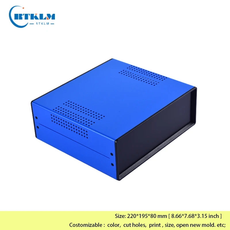 DIY żelazne instrumenty elektryczne pudełko żelazne metalowe obudowy do elektroniki skrzynka przyłączowa 220*195*80mm obudowa projekt skrzynka sterownicza