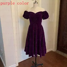 Burgundy Bridesmaid Dress Knee Length #2