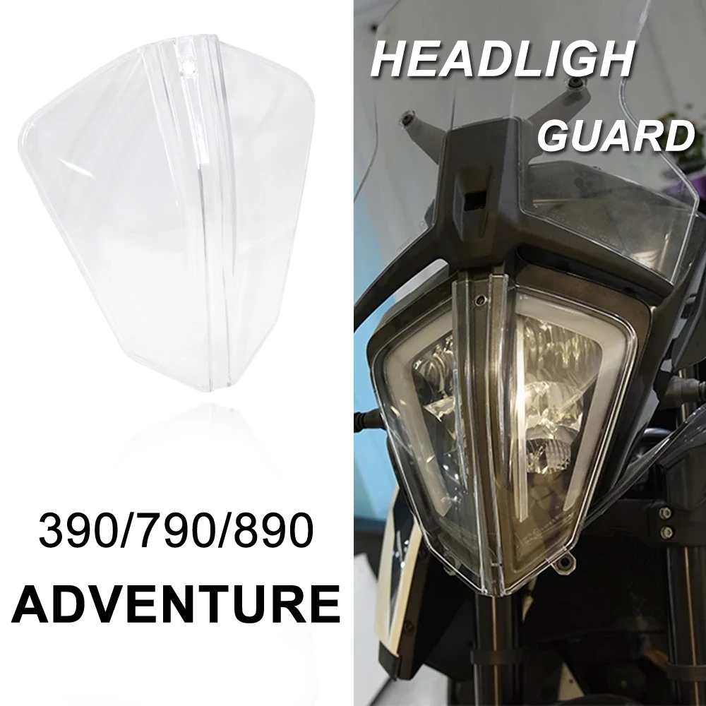 

For 390 Adventure 790 Adventure 890 Adventure R S 2023 2022 Head light Guard Front Headlight Cover Protector Headlight Guard Fit