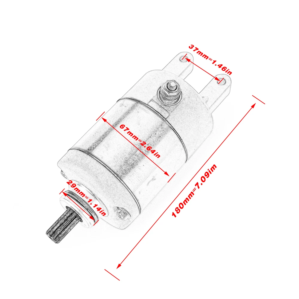 Starter Motor For Aprilia Leonardo 250 300 For Linhai Bighorn 260 300 400 Big Daddy 260 For Benelli Velvet Italjet Jupiter 250