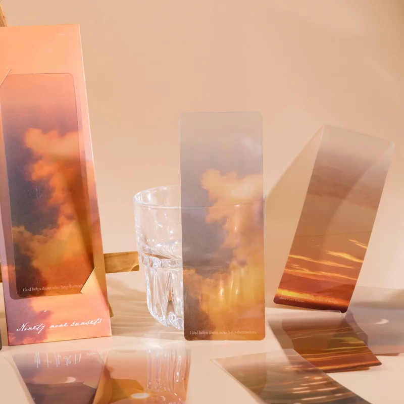 5PCS/Set Seasons Group PVC Bookmarks  Ins Style Book Page Marker Gifts For Friends