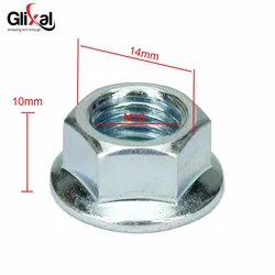 Glixal GY6 49cc 50cc Rear Clutch Nut for 139QMB 1P39QMB 139QMA Chinese Scooter Moped ATV Go-Kart Engine (2 pcs)