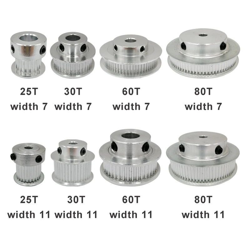 GT2-110T 풀리 보어 6/6.35/8/10/12/12.7/14/15/16/17/19/20/25mm 풀리 휠은 3D 프린터용 6/10mm GT2-timing 벨트와 일치