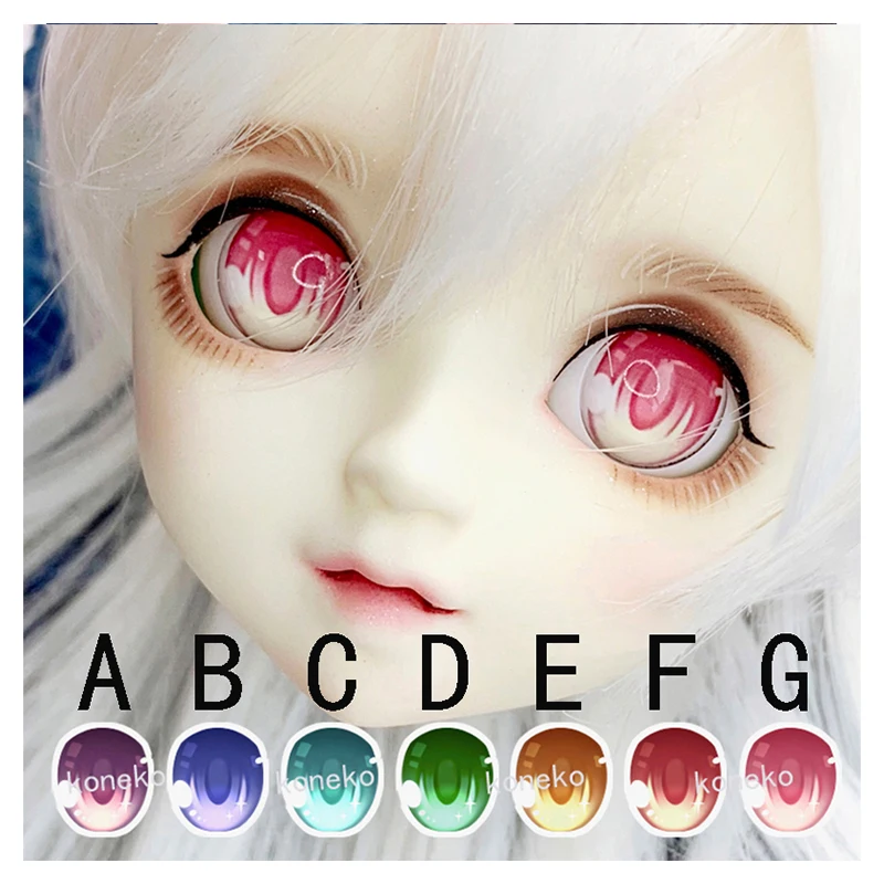 

BJD eyes 10mm-18mm-24mm doll eyeballs with O shape doll acrylic eyes for 1/12 1/8 1/6 1/4 1/3 BJD SD doll accessories doll eyes
