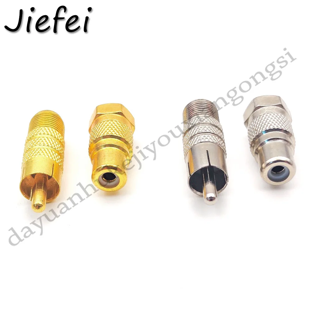 20-200Pcs RCA Male / Female to F Male / Female Coax Jack Plug Adapter Connector F-Type Jack Audio Cable Coupler Converter For TV