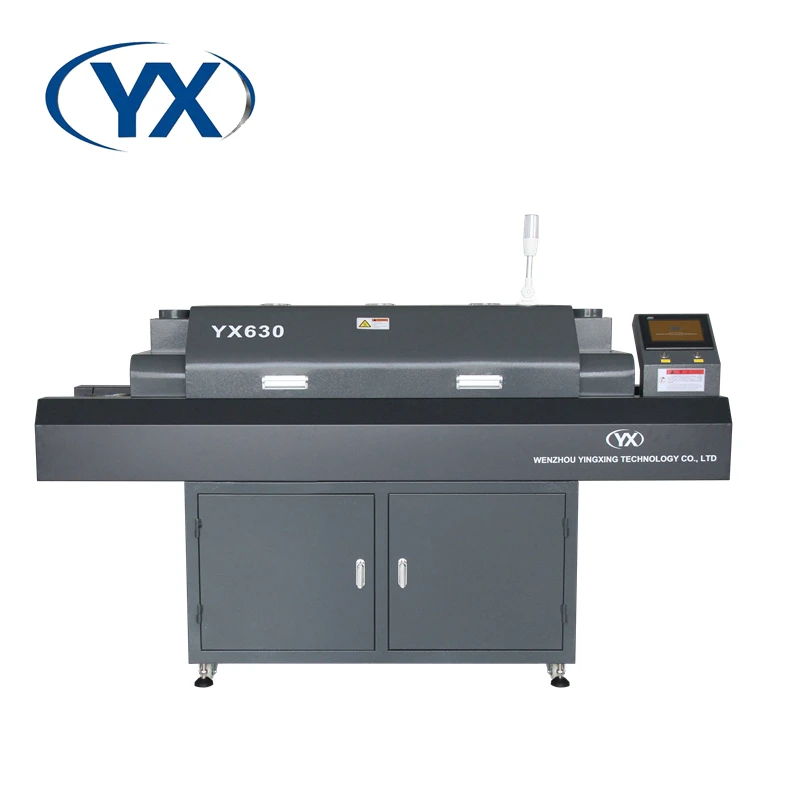 

Stable Temperature Reflow Oven Machine YX630 with 6 Temperature Zone for SMT Production Line