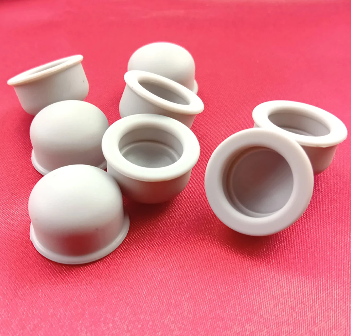 1Pcs 14.5mm Silicone Rubber End Caps Light Gray/Light Brown Plug Gasket Protect Caps Seal Stopper Protect Bush