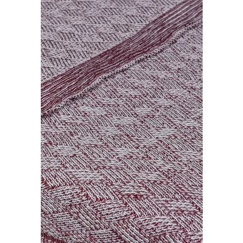 Comfort Burgundy Knitwear Mesh Single Sofa Blanket