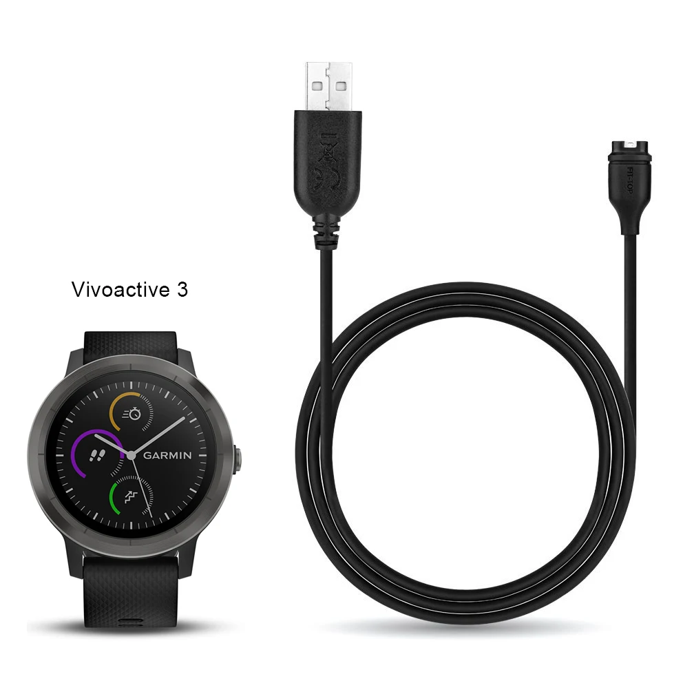 USB Data Sync Cable Charger for Garmin Vivoactive 3,Approach S60 Fenix 6 6X 6S Venu Smartwatch