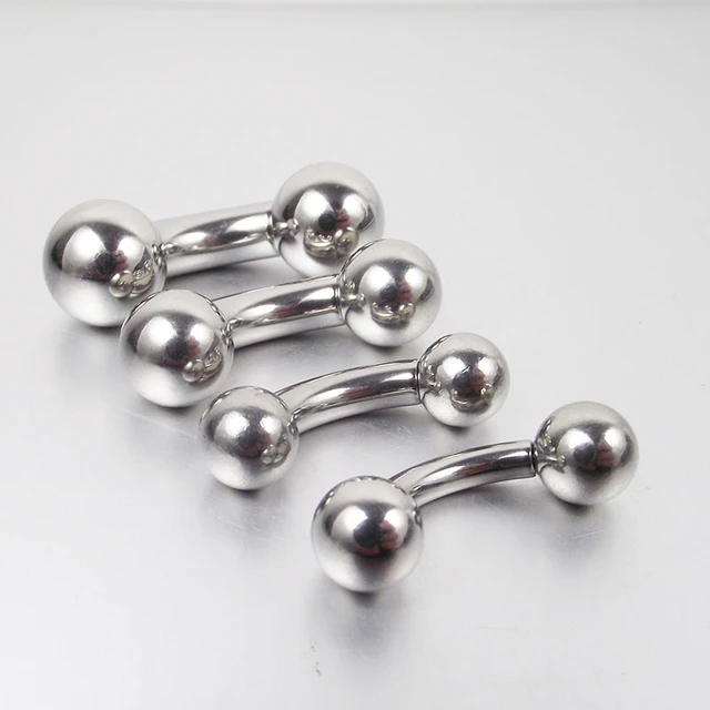 1 Piece Large 12mm Short Gauge Stainless Steel Curved Barbell Pa Prince Albert Ring Piercing Jewelry AliExpress