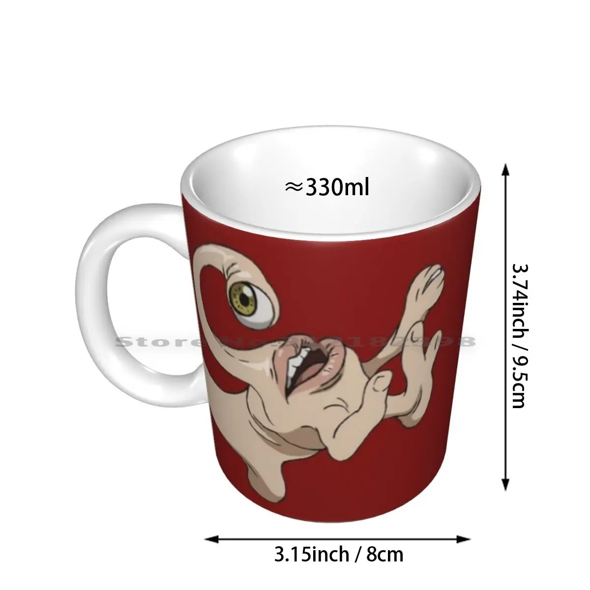 Parasyte Ceramic Mugs Coffee Cups Milk Tea Mug Parasyte Parasite Manga Comic Anime Cartoon Migi Shinichi Shin Ichi Right Hand