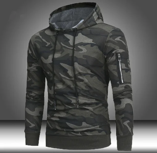 Sudadera con capucha de camuflaje militar para hombre, suéter informal de estilo Hip Hop, ropa de calle, Tops, primavera y otoño, 2020