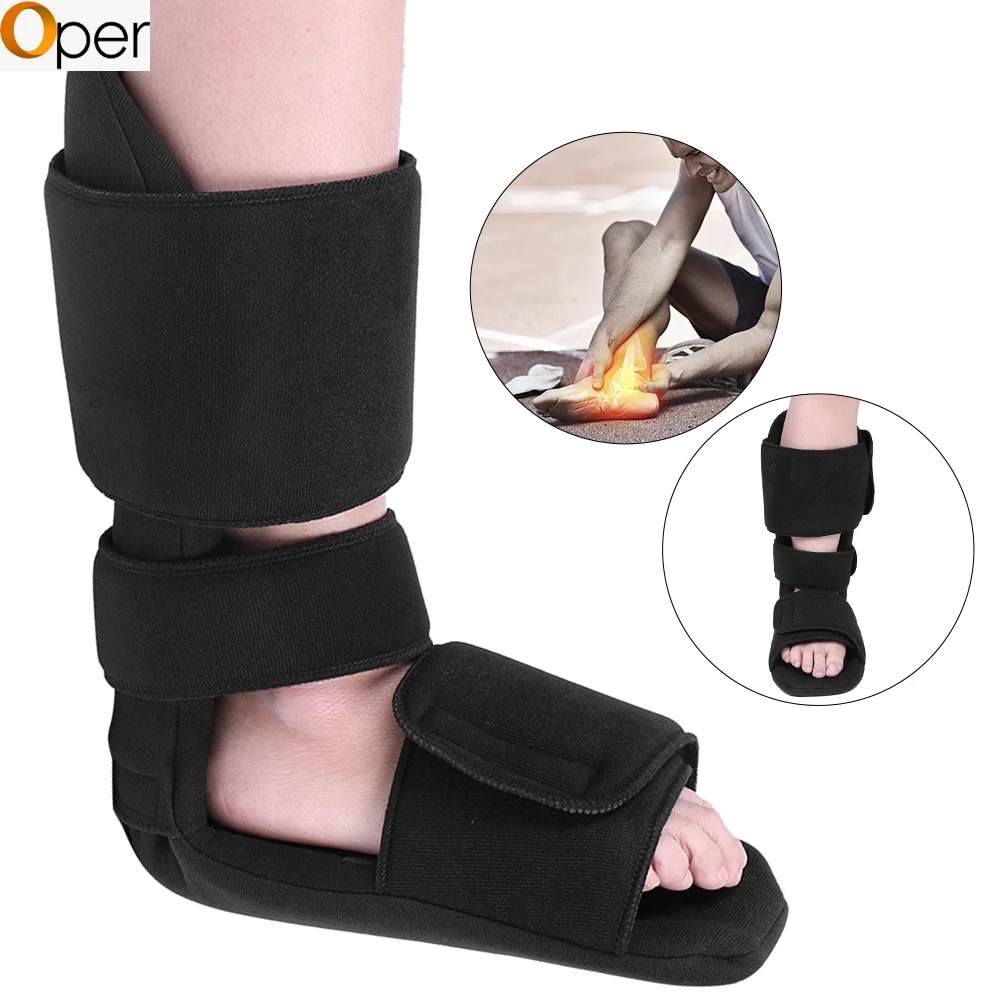 90 Degree Adjustable Foot Drop Orthosis Fixed Night Splint Brace Support Ankle Posture Corrector Protect Pain Relief For Injury