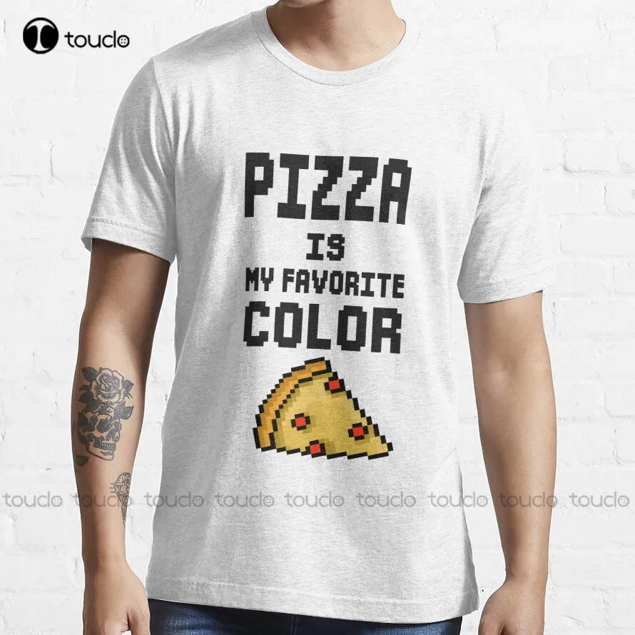 

Pizza Is My Favorite Color T-Shirt Black Shirt Custom Aldult Teen Unisex Fashion Funny New Xs-5Xl Fashion Funny New