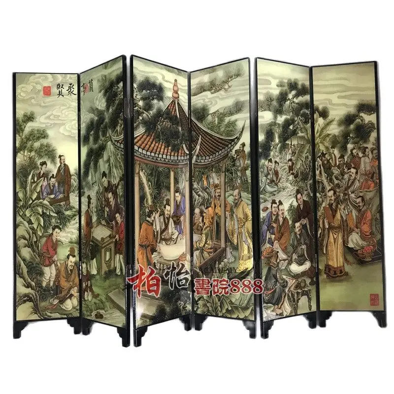 

Folding And Double Faced Chinese Movable Screen Painting Decorative Picture