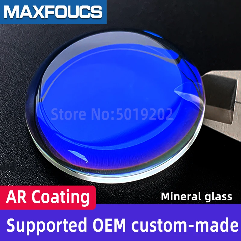 

Custom Mineral glass Blue Clear Red AR Coating Customized Watch Crsystal parts Flat Single Double Dome wholesale Support OEM