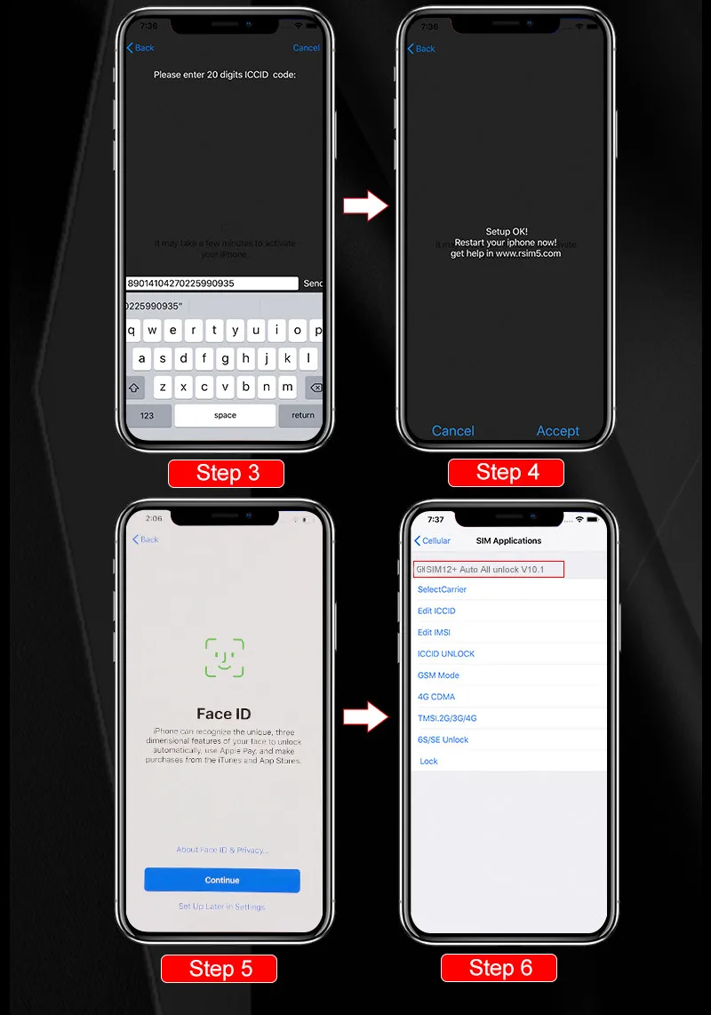 10 pz/lotto GN SIM Chip IOS 15 Menu Pop-Up automatico modalità ICCID perfetta per iPhone 13 Pro Max/13 Pro/13/13 Mini/12 Pro max/12/11/XS/XR