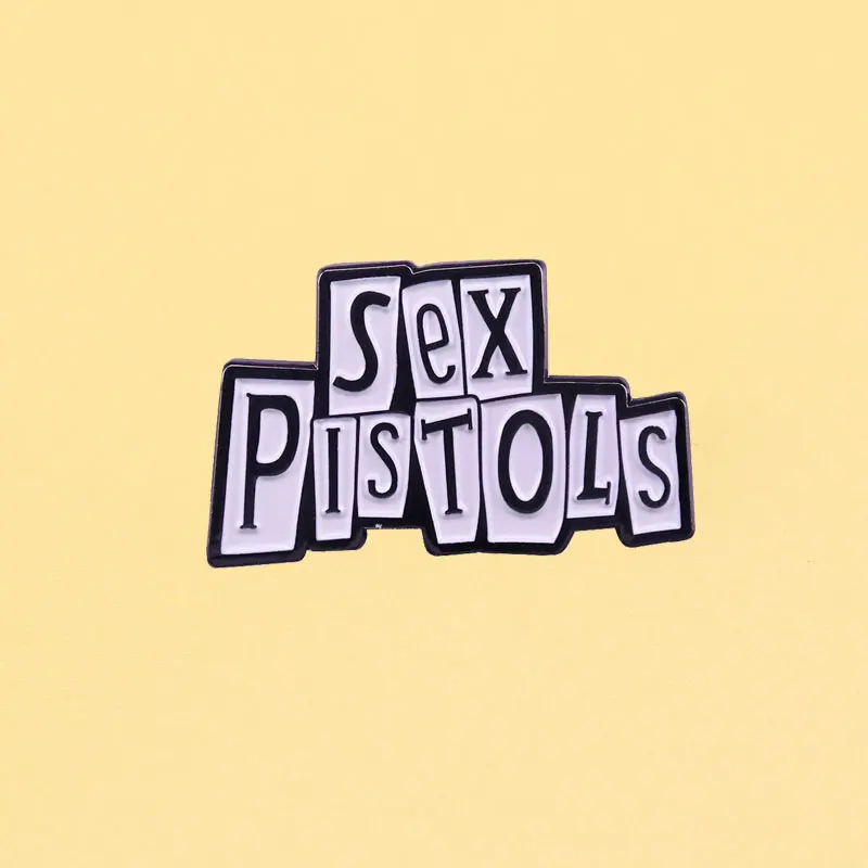 Sex Pistols Band Enamel Pins Metal Cartoon Brooch Men Women Fashion Jewelry Gifts Anime Movie Novel Hat Clothing  Lapel Badges