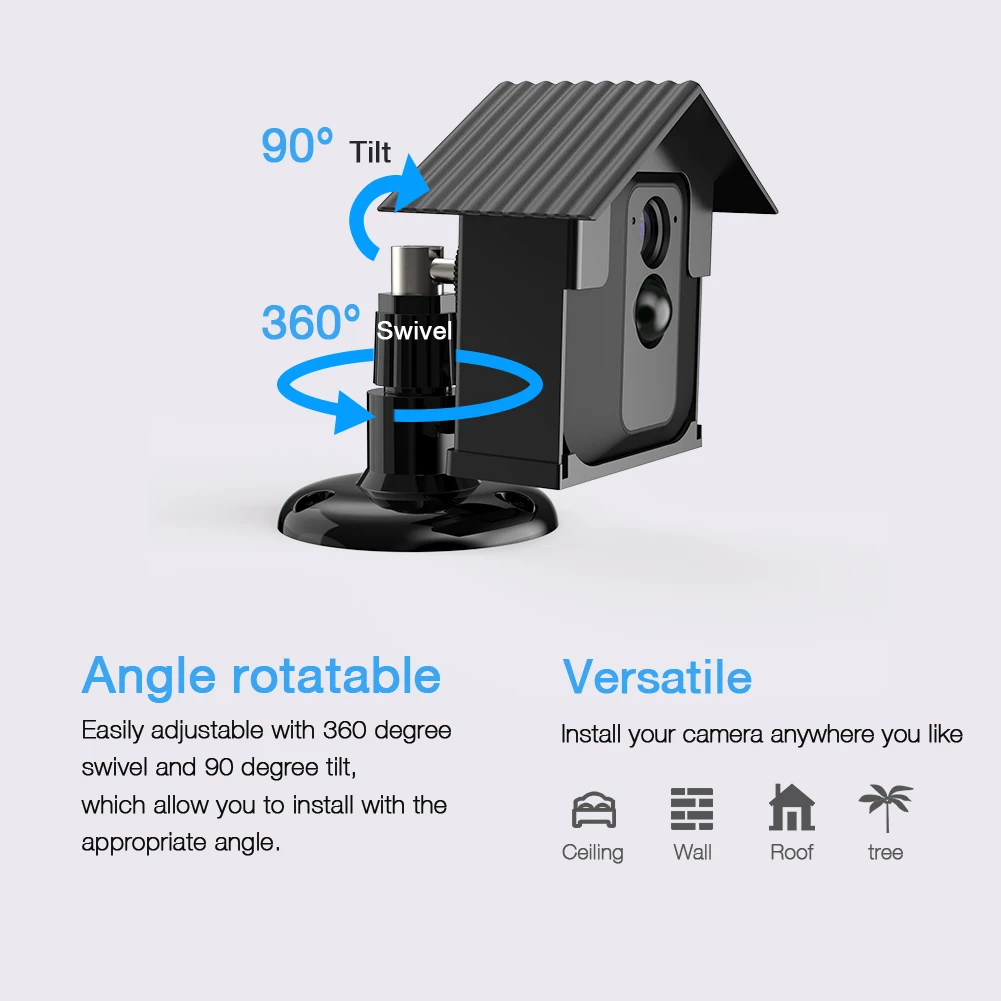 مقاوم للماء جدار جبل ل طرفة XT كاميرا ، البلاستيك واقية + 360 درجة قطب قوس