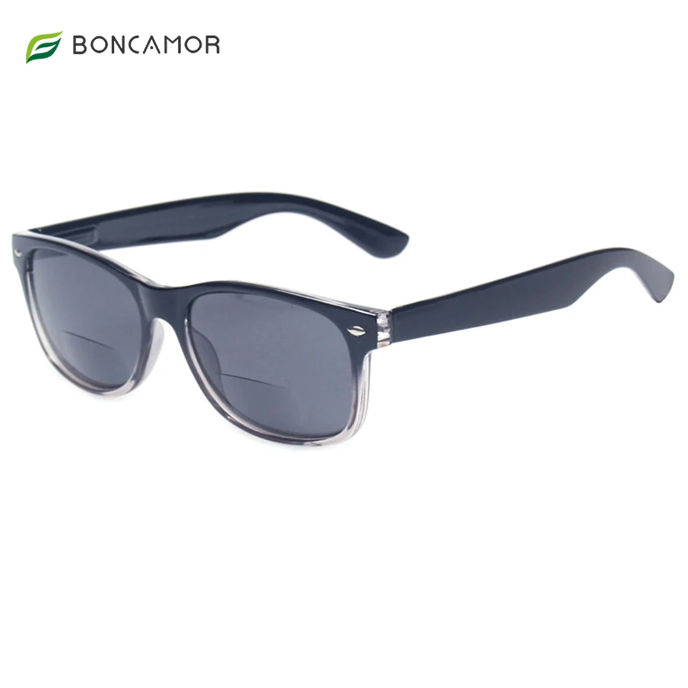 Primavera Dobradiça Lentes Cinzentas Moda Óculos de sol femininos masculinos com dioptrias Bifocal Óculos de sol de pesca ao ar livre