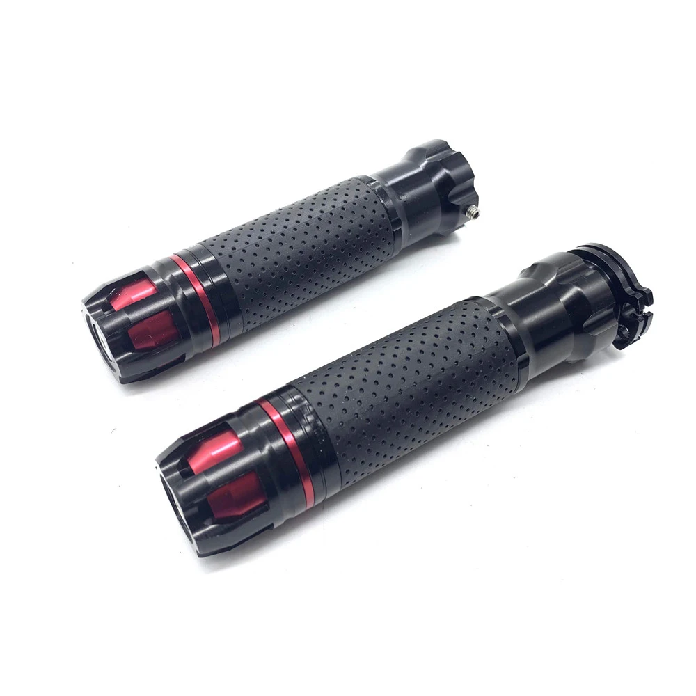 CNC Motocycle 7/8\'\' Handle Grip Racing Handlebar Caps Grips 22MM Universal Street & Racing Racing Grips