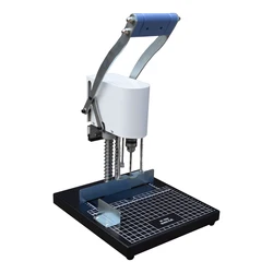 Punzonadora eléctrica de QY-550A A4, Lima de comprobante financiera, broca de perforación de papel, se puede cambiar por un grosor de 5,5 cm