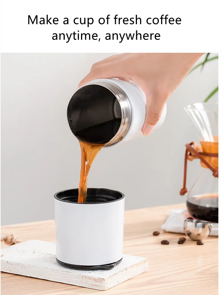 Американский кофейник, портативная кофемашина, ручное управление, кофемолка, ручная чашка, 400 мл