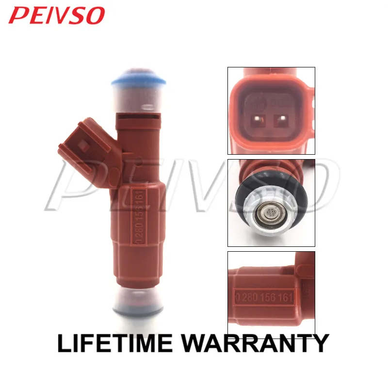 PEIVSO 4pcs 0280156161 3S4G-AB Fuel Injector For MERCURY MILAN PREMIER 2.3L L4 2006~2007