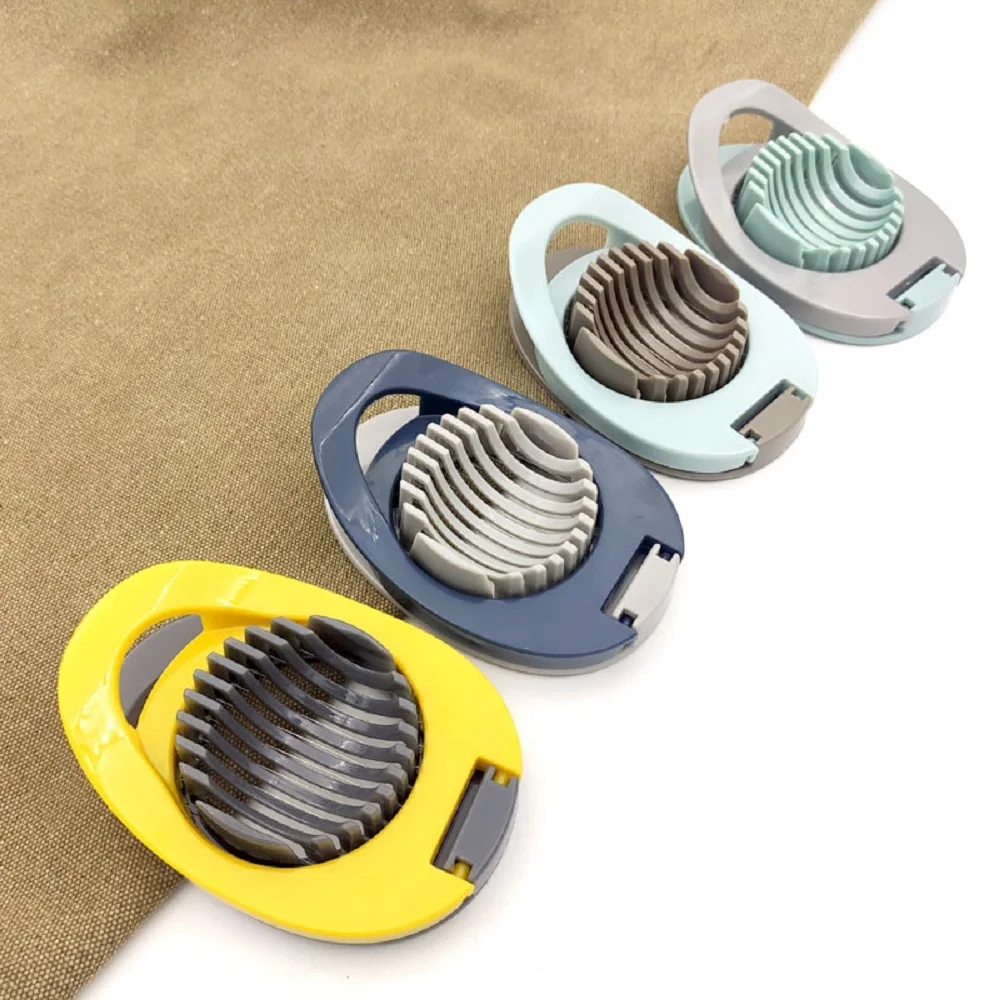 1Pcs Multifunction Egg Slicers Section Cutter Divider Plastic Egg Splitter Cut Egg Device Creative Kitchen Egg Tools