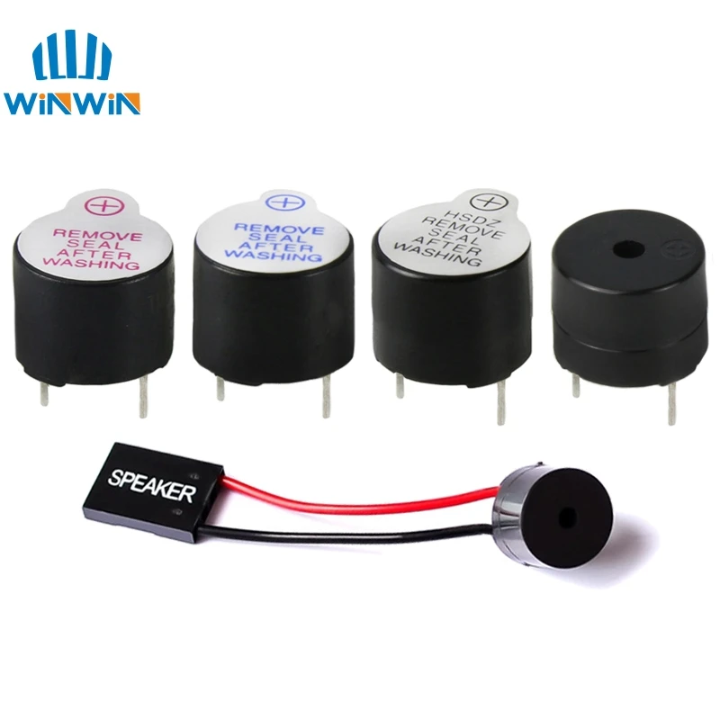 10PCS Active Buzzer 3V/5V/12V/16R TMB12A03 TMB12A05 TMB12A12 Magnetic Long Continous Beep Tone 12095 12*9.5mm Mini Plug Speaker