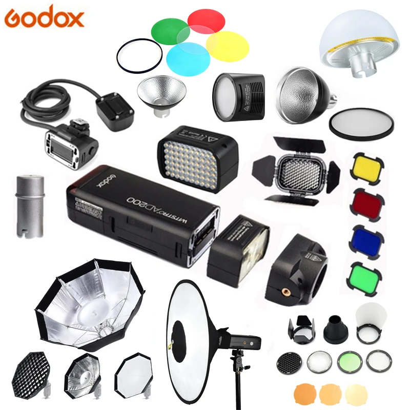 Godox multi-function Accessories FG-40/AD-S17/BD-07/AD-L/H200R/EC200/AD-B2/RS18/AD-S2/AD-S7/AD-M Flash accessory for AD200 flash