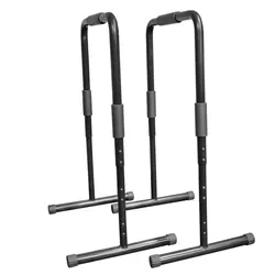 3 Level Adjustable Dip Stand, Multi-Functional Body Press Parallel Bars Fitness Equipment